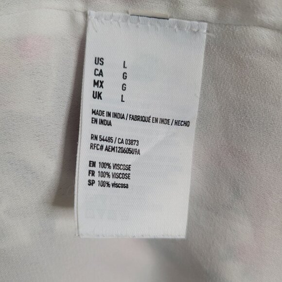 American Eagle Outfitters Size L Romper Floral Adjustable Neck Bell Sleeve Flowy - Picture 4 of 11